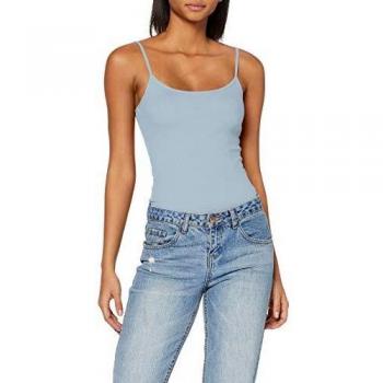 PIECES Pcboanna Strap Top Camiseta sin Mangas, Azul