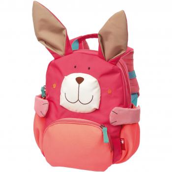 Mochila Infantil Mini Conejo Rosa SIGIKID - Robusta, Ligera y Atractiva para Niños de 2 a 5 Años (26x22x14 cm, 5.2 l)