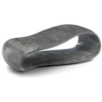 Mesa de Centro Bufanda en Piedra Fósil Gris (123x60x34H)
