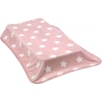 Cambrass Star - Manta raschel para cuna, 110 x 140 cm, color rosa