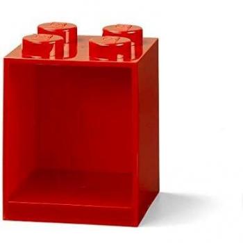 Room Copenhagen Estantería de Bloques Lego 4 Elementos, Rojo, roja, 4 ladrillo