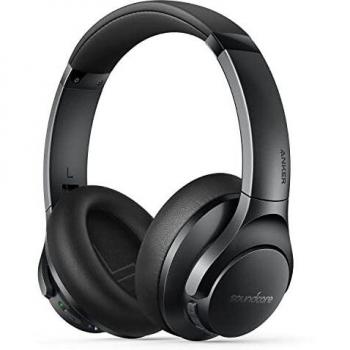 Anker Soundcore Life Q20+ Auriculares Inalámbrico Bluetooth con Diadema, Cancelación de Ruido Activa, 40 h, Audio Hi-Res, App Soundcore, conexión a 2 Dispositivos, para Viajes y Oficina doméstica