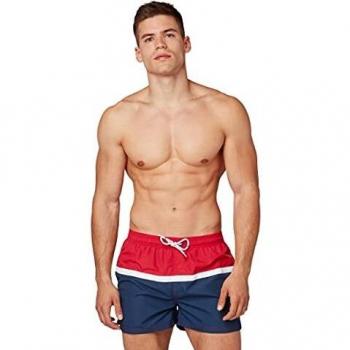 TOM TAILOR - Bañador - para hombre Navy/Multicolor L