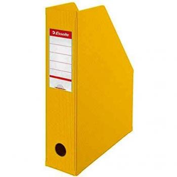 Soporte de Revistas A4 70mm Plegable PVC Amarillo Esselte VIVIDA