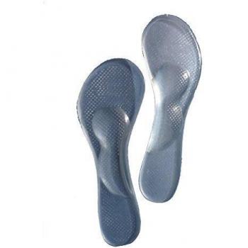 Zehui De Mujer Fino Gel 3/4 Plantillas Con Puente & Metatarsal Support Fiesta Pies - Transparente, Talla Única