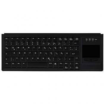 Teclado USB QWERTZ Alemán Negro Active Key AK-4400-GU, Alámbrico, Ultrafino, Industrial 4.0