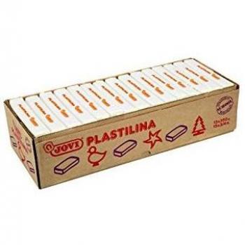 Jovi - Caja de plastilina, 15 pastillas 350 gr, color blanco