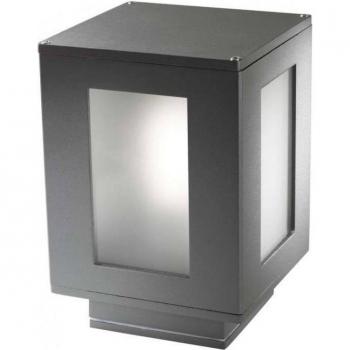 Baliza IP44 Alfil E27 23W Gris Urbano FORLIGHT
