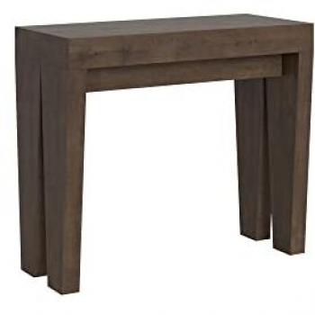 Consola extensible Spimbo de Nogal 90x40/300 cm
