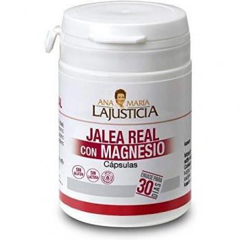 Ana Maria Lajusticia - Jalea real con Magnesio – 60 cápsulas. Proporciona energia y vitalidad. Contribuye a disminuir el cansancio y la fatiga. Envase para 30 días de tratamiento.