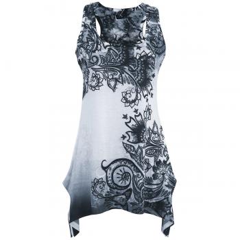 Innocent Top Lace Panel Mujer Top Blanco-Negro XS, 100% poliéster, mit Spitze Regular