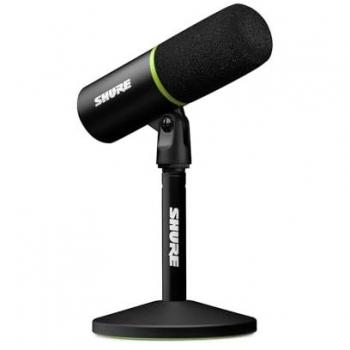 Shure MV6 Cardioid USB-C Dynamic Gaming Microphone, Black