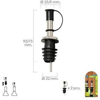 ORYX 5057100 Tapon Vertedor Inoxidable con Tapadera