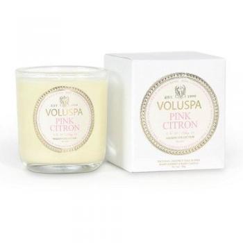 Voluspa classic en caja de velas rosa citron 3oz