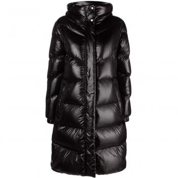 Woolrich Women's Aliquippa Long Black Down Jacket - Size XS