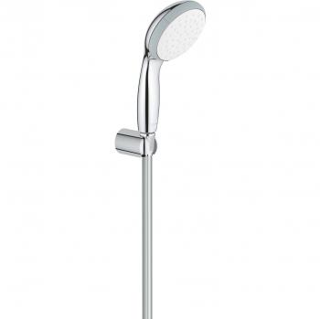 Grohe Rociador de ducha Quickfix Vitalio Go 100 con manguera, 1 posición, soporte de pared