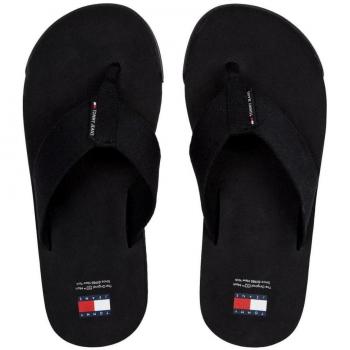 Chanclas de Hombre Tommy Jeans Elevated EM0EM01393 Negro, Talla 43, Diseño Clásico