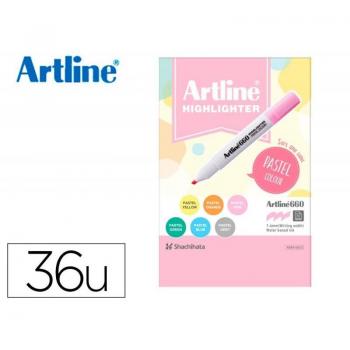 Rotulador Artline Fluorescente EK-660 Colores Pastel Expositor de 36 Unidades Colores Surtidos