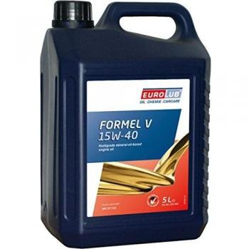 Aceite de Motor Eurolub Formel V 15W-40, 5 Litros