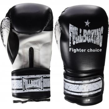 FullBoxing Huracan - Guantes, color negro / blanco, talla 12-OZ
