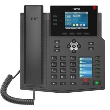 Teléfono Fijo Fanvil X4U, 12 líneas SIP, 1 pantalla lateral
