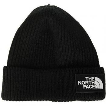 The North Face Logo Box Cuffed Beanie - Black - One Size