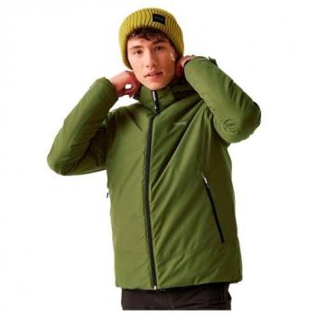 Regatta Men's Breathable Frelton Waterproof Insulated Jacket Nephrite Green Black, Size: XL