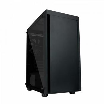 Zalman T3 Plus Mini Tower - Caja para PC Micro ATX, Ventiladores de 120mm, USB 2.0 y 3.0, Cristal Templado, Color Negro