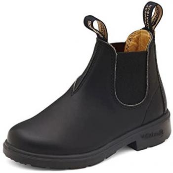 Blundstone Chelsea Kids Leather Boots - Black, Size UK 8 (EU 25)