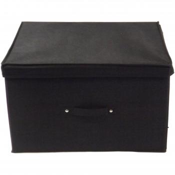 Neusu Jumbo Resistente Caja De Almacenaje Plegable De Color Negro - 50 cm x 40 cm x 30 cm