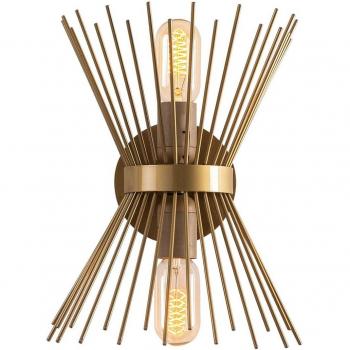 Aplique de metal KIRPI - Alt. 33 cm - Dorado