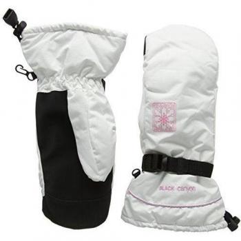 Black Canyon Women's Mittens - Guante para mujer, tamaño M, color blanco