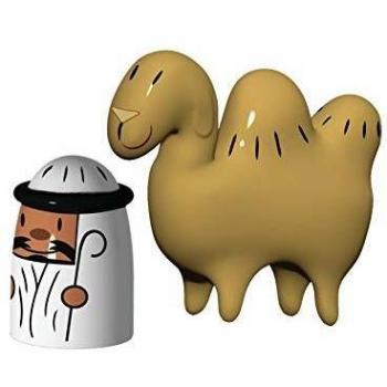 Alessi AMGI23SET Amir and Camelus - Figuras decorativas de camello y beduino