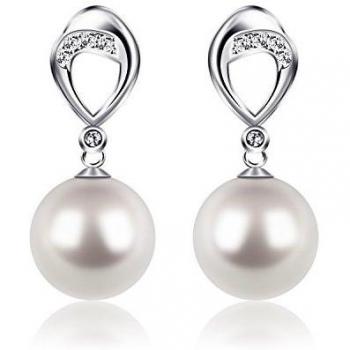 D.Perlla Mujer Pendientes Plata de Ley 925Te amo por siempre con Para Regalos Originales