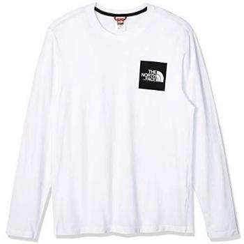 The North Face Men's Fine Long Sleeve T-Shirt - White, Size Small
