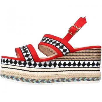 Sandalias Mujer Zian Sport Q 72, color rojo, modelo deportivo, diseño cómodo y ligero, suela antideslizante, material transpirable
