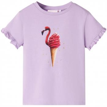 Camiseta infantil lila 128