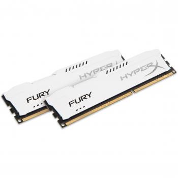 HyperX Fury - Memoria RAM de 8 GB 1333 MHz DDR3 Non-ECC CL9 DIMM, Kit 2x4 GB, Blanco