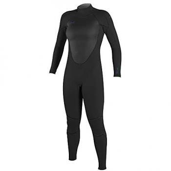 O'Neill Wms Epic 5/4 Back Zip Full, Traje de neopreno de manga larga con cremallera en la espalda para mujer, grosor 5/4 mm, color negro (BLK/BLK/BL