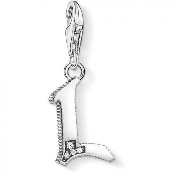 Colgante Charm Letra L de Plata con Zircónia THOMAS SABO