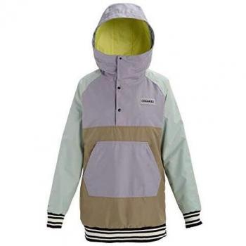 Burton Loyle Anorak - Chaqueta de Snowboard para Mujer, Color aquagr/Lilac/tmbwlf, tamaño Extra-Small