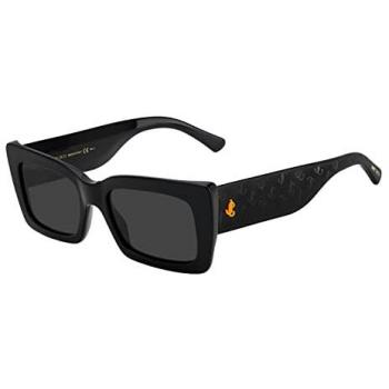 Jimmy Choo Black Rectangular Sunglasses for Women with UV Protection - One Size