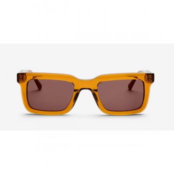 Messy Weekend GARY Coffee Brown 51mm Orange Men's Sunglasses