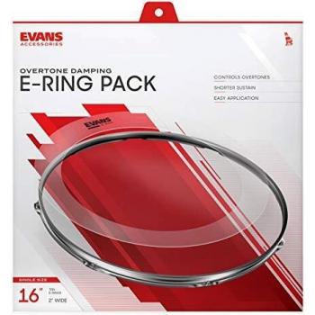 Evans 2 E-Ring 10 Pack for 16 Drumheads
