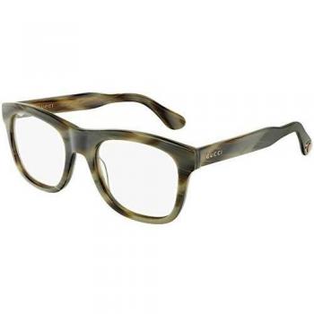 Gucci Gafas de Vista GG0480O GREEN HORN 53/21/145 hombre
