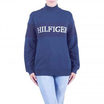 Tommy Hilfiger Mujeres Sudadera de Panel de Punto Laureen XS Turquesa
