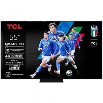 TCL 55C7K QD-MiniLED 55 4K Ultra HD Smart TV with Google TV, HDR10+, Dolby Vision IQ & Atmos, Voice Control