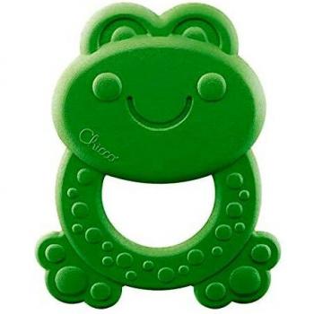 Chicco Mordedor ECO Diseño Rana Fabricado En Plástico Blando y Reciclado, Color Verde