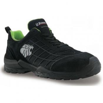 U-Power WN20036-44, WN20036-44-Calzado de Seguridad Gama Winner Modelo Turf S1P SRC Talla Hombre, Negro, 44 EU