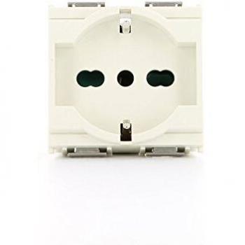Presa Universal 2P+T 16A Blanca Vimar